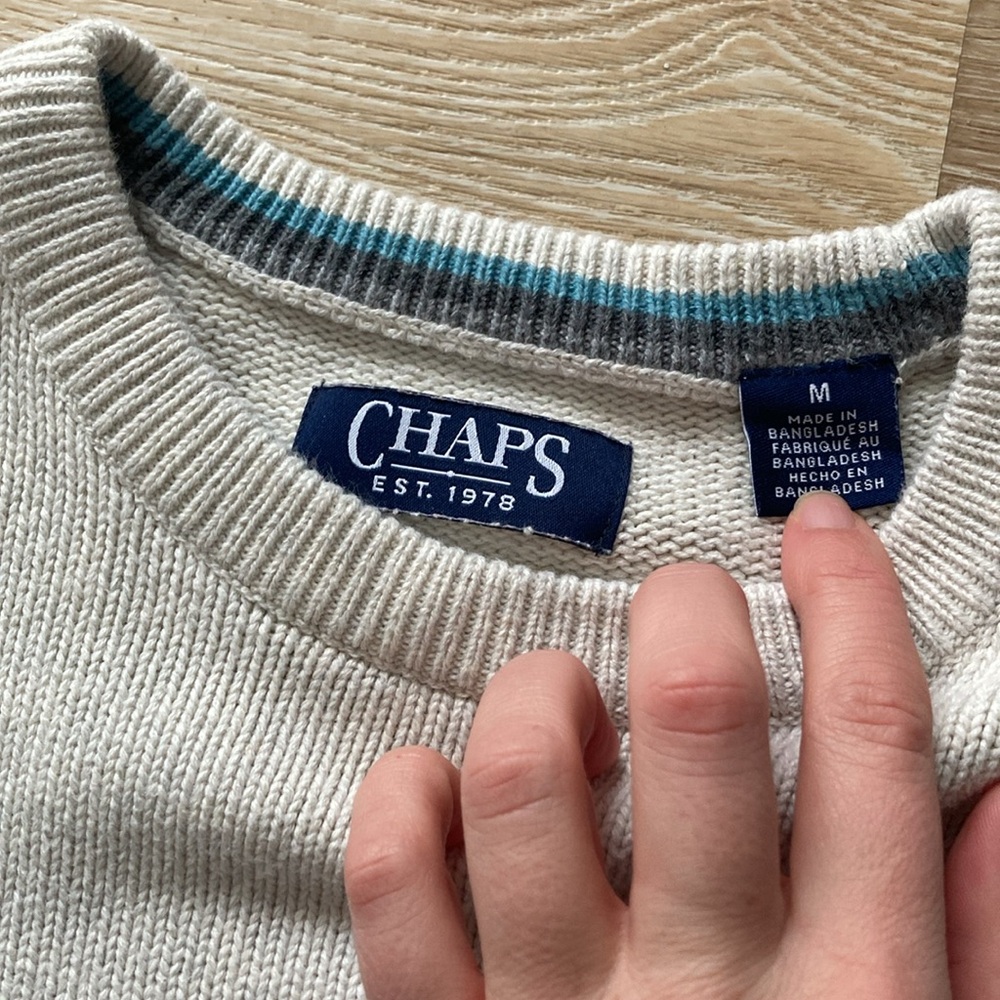 Men’s Medium Chaps Crewneck Sweater - Picture 3 of 5
